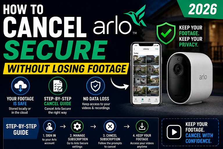 How to Cancel Arlo Secure Without Losing Footage 2026